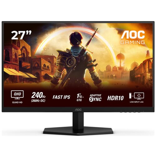 AOC Monitor 68,6 cm (27,0") Q27G42ZE 2560x1440 Gaming 260Hz-OC Fast-IPS 0,3ms HDMI DisplayPort DCI-P3-95% AdaptiveSync HDR10 G4, (5000129595) Cene