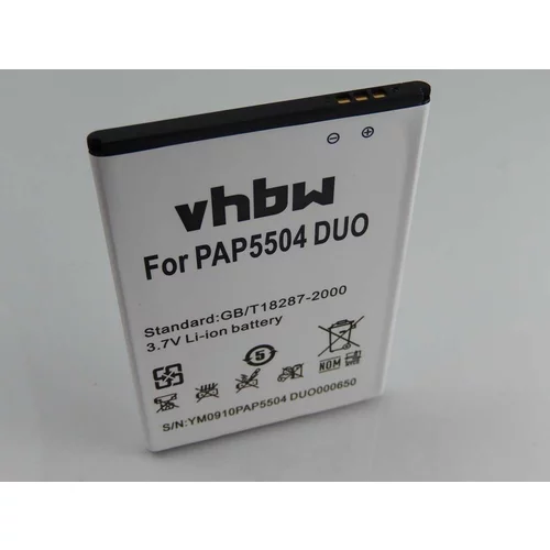 VHBW Baterija za Prestigio MultiPhone 5504 Duo, 2500 mAh