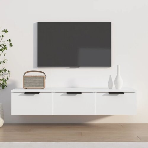 Furnova Stenska omarica bela 102x30x20 cm konstruiran les, (21950013) Cene