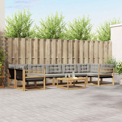  Set vanjskih sofa 8 pcs Bijela i svjetlosiva 79 x 79 x 37 cm Cene