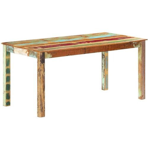  Blagovaonski stol od masivnog obnovljenog drva 160 x 80 x 76 cm Slike