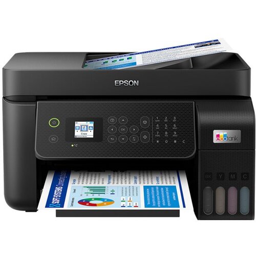 Printer EPSON EcoTank L5290 print/copy/scan/fax.Rezolucija 5760 x1440 dpi. 33str/min Monokrom. 15str/min Colour.USB, WiFi, WiFi Slike