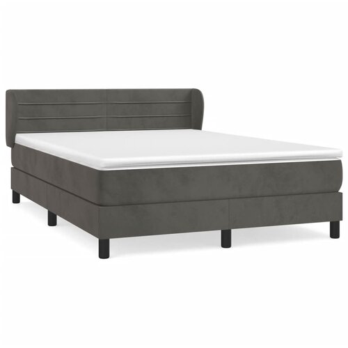 Maison Chic Box spring postelja - Vzmetna postelja z vzmetnico temno siva 180x200 cm žamet SL16309, (21896102) Cene