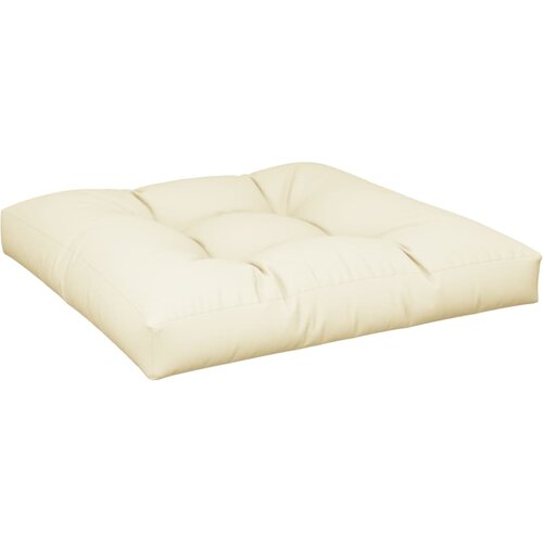  Jastuci za palete 2 kom krem od tkanine Krema 70 x 70 x 12 cm Slike