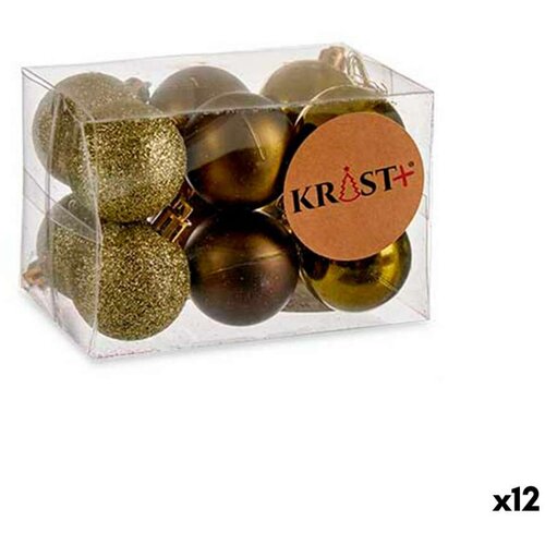  Set božićnih kuglica 4 x 5 x 4 cm Zelena Plastika (12 kom.) Cijene