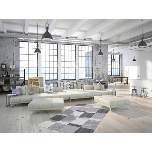 Kayoom VOLNENA PREPROGA Liana 160/230 cm naravne barve Slike