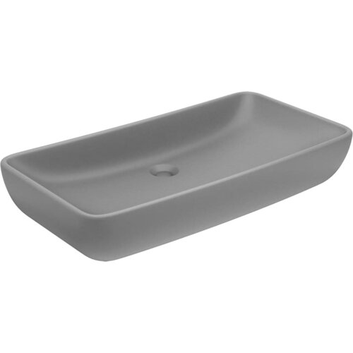 Maison Chic Razkošen Umivalnik - Kopalna umivalnik - Lavabo pravokoten mat svetlo siv 71x38 cm keramičen, (21684969) Cene