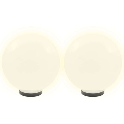 VidaXL LED okrogle svetilke 4 kosi krogle 30 cm PMMA Slike