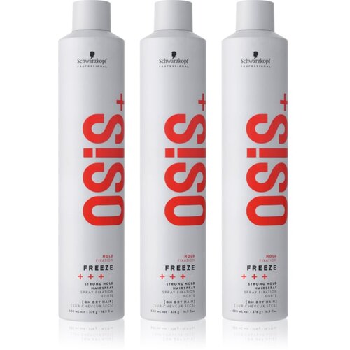 Schwarzkopf Professional Osis+ Freeze lak za kosu za jako učvr&amp;scaron;ćivanje ekonomično pakiranje Slike
