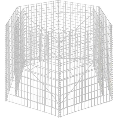  &amp;Scaron;esterokutna gabionska sadlica 160 x 140 x 100 cm Slike