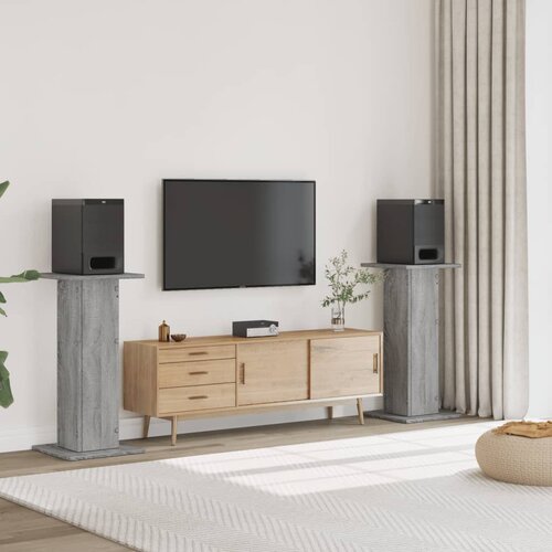vidaXL Stojalo za zvočnike 2 kosa siva sonoma 30x30x95 cm inž. les Cene