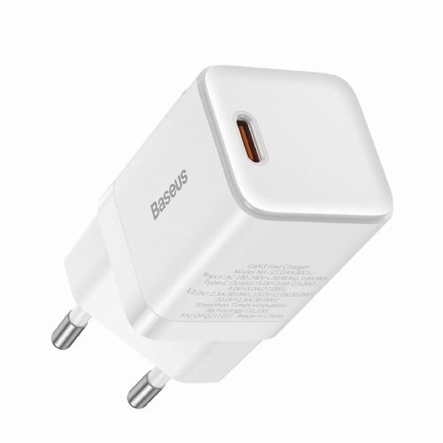 Baseus pretvornik usb - 220V 30W usb tip c GaN3 mini quick charger bel Cene