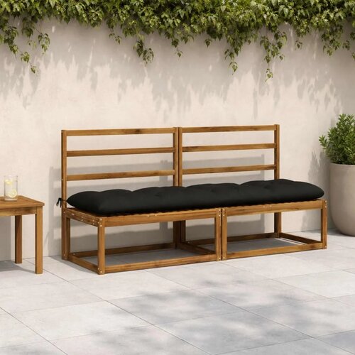  Jastučić za klupu VIANEN 100% poliester Crna 200 x 50 x 12 cm - Crna 200 x 50 x 12 cm Cene