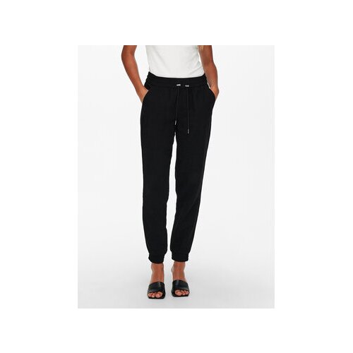 Only Hlače iz tkanine 15203946 Črna Regular Fit Slike