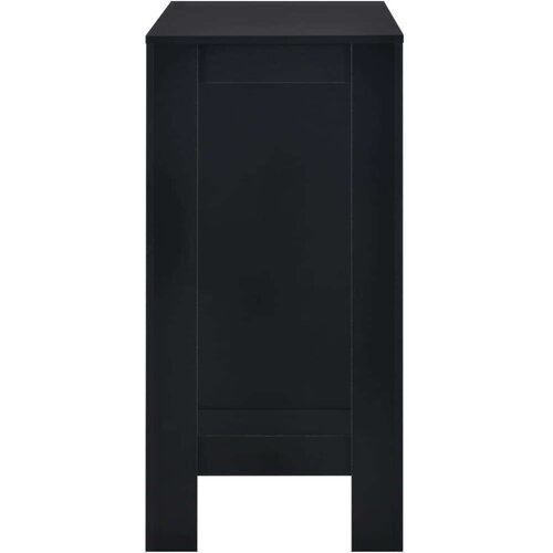 vidaXL Barska miza s polico 110x50x103 cm črna, (20945340) Cene