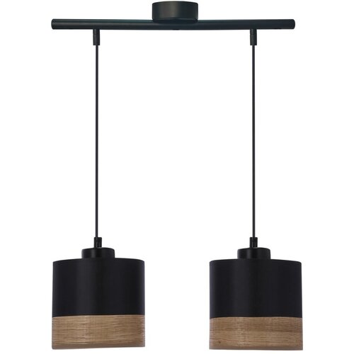 Candellux Lighting Črna viseča svetilka s tekstilnim senčnikom &amp;oslash; 15 cm Porto &amp;ndash; Slike