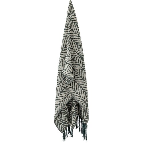 Bloomingville Zelena/bež deka od recikliranog pamuka 130x160 cm Ugento &amp;ndash; Slike