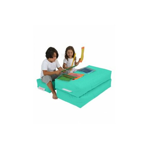 Atelier Del Sofa lazy bag kids double seat pouf turquoise Slike