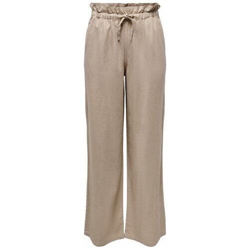 Only Hlače Pants Caro Wide - Oxford Tan Bež Cene