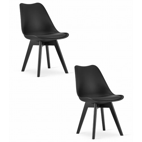 Brandless Stol MARK - črn / noge črne x 2, (22030776) Cene
