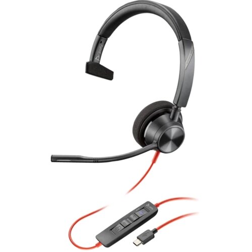 Poly Slu&amp;scaron;alice sa mikrofonom Blackwire 3310 Mono USB-C Headset with USB-C to USB-A Adapter 8X216AA Slike