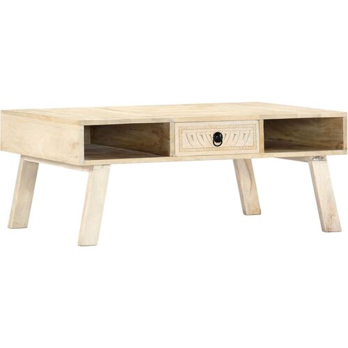The Living Store Klubska mizica 100x60x40 cm trden mangov les - Klubska Mizica, (21574788) Cene