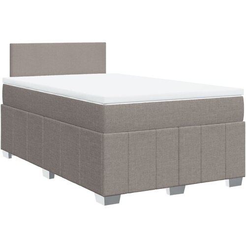 Maison Chic Box spring postelja - Vzmetna postelja z vzmetnico taupe 120x190 cm blago SL24489, (21879368) Cene
