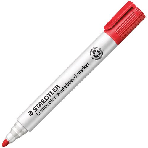 Marker ZA BIJELU PLOČU 2MM RECIKLIRANI LUMOCOLOR STAEDTLER 351-2 CRVENI Cijene