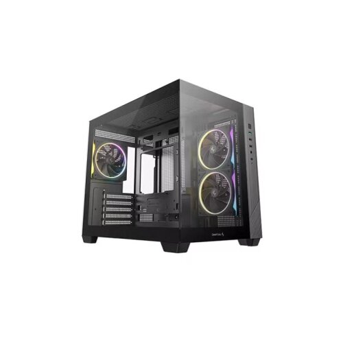 LC-Power Kuci&amp;scaron;te DeepCool CG330/Micro-ATX/ITX/ATX PS2/SFX/SFX-L/bez napajanja/kaljeno staklo/ARGB/crna Slike