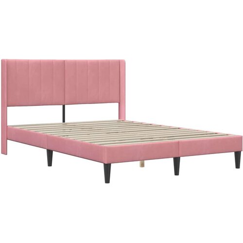  Okvir za krevet Ružičasta 140 x 190 cm Bar&amp;scaron;un - Ružičasta 140 x 190 cm Slike