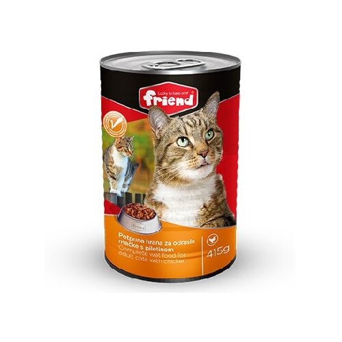 Purina friend hrana za mačke cat - piletina 415g Slike