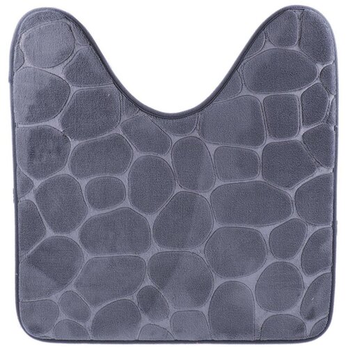 Tendance Tepih oko wc solje pebble 45x50cm memo pena mikrofiber siva Slike