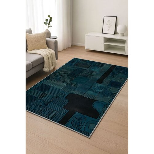Conceptum Hypnose Tepih BSR-14, Pravougaoni, 100 x 140 cm, Petrolej Cijene