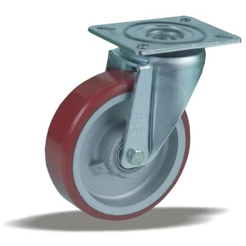 Liv zakretni kotač za transportna kolica (Promjer kotačića: 125 mm, Nosivost: 300 kg, Kuglični ležaj)