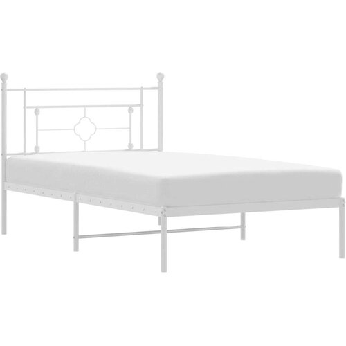  okvir za krevet s uzglavljem bijeli 107x203 cm Slike