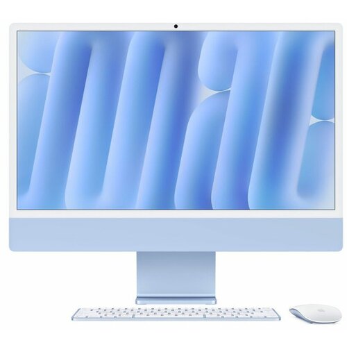 Apple iMac 24-inch M4 sa 10-jezgarnim CPU-om, 10-jezgarnim GPU-om, 16GB objedinjene memorije i 512GB SSD - Blue Slike