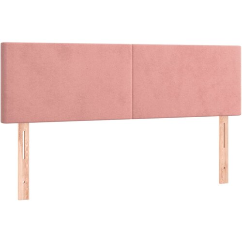Maison Chic Posteljno vzglavje - Vzglavna omarica 2 kosa roza 72x5x78/88 cm žamet, (22078066) Cene
