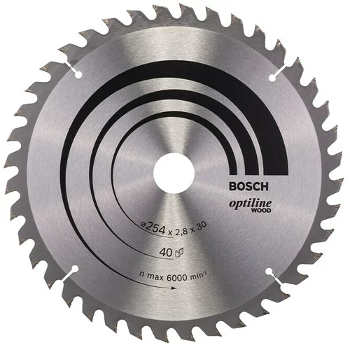 Bosch List za kružnu pilu (254 mm, Provrt: 30 mm, 40 zubaca, Širina reza: 2,8 mm)