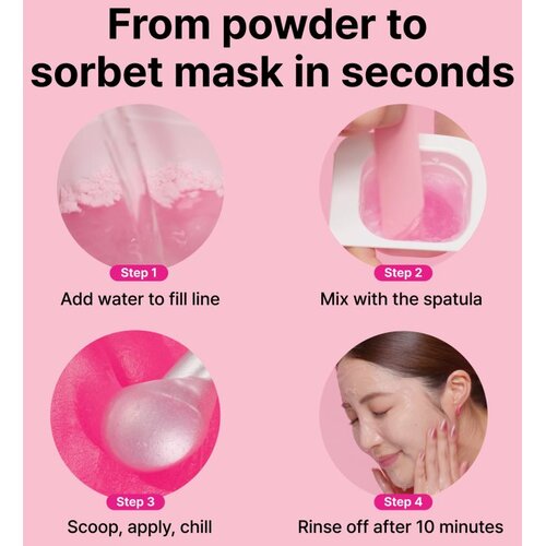 Dr.Jart+ Cryo Sorbet Icy Facial Mask vlažilna maska s hladilnim učinkom 3.06 g Slike