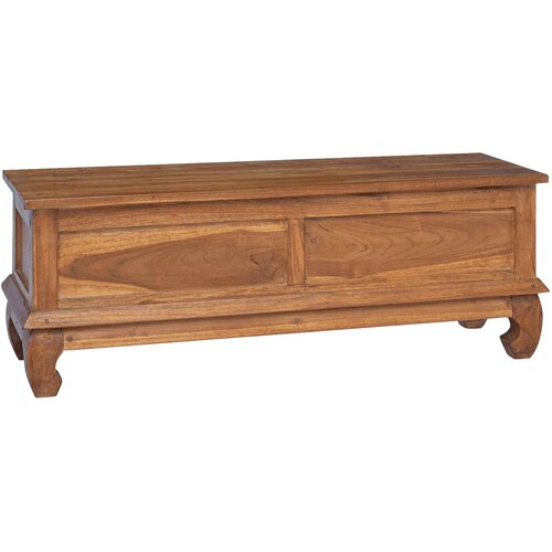  stalak s ladicama Prirodna 110 x 35 x 40 cm Čvrsto teak drvo Slike