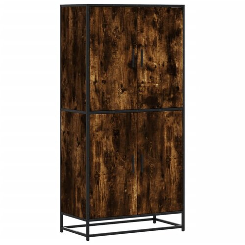 Maison Chic Visoka omara - Komoda - Predalnik dimljen hrast 68x35x139 cm inženirski les, (21720541) Cene