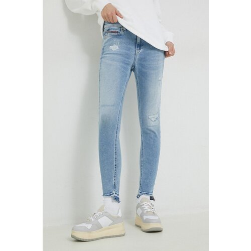Tommy Jeans Traperice za žene, srednje visoki struk Slike