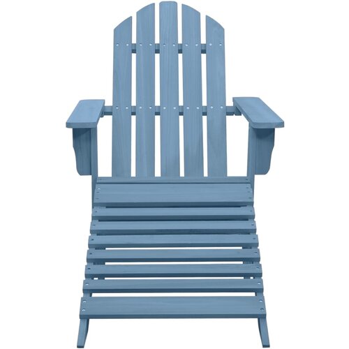 Maison Chic Vrtni Stoli - Stol za vrt Adirondack z naslonjalom za noge les jelke moder JS600, (21877366) Cene