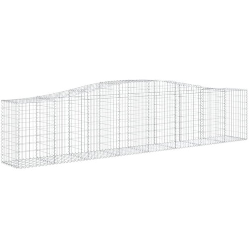  Lučne gabionske ko&amp;scaron;are 15 kom 400x50x80/100cm pocinčano željezo Slike
