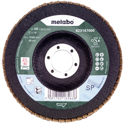 Metabo lamelasti brusni tanjur 125 mm P 40 SP-ZK, 1 komad Cijene