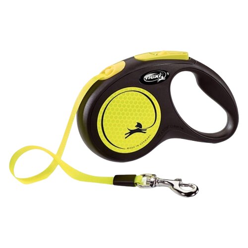 Flexi Povodac za pse New Classic Neon Reflect, 5m, Žuti Slike