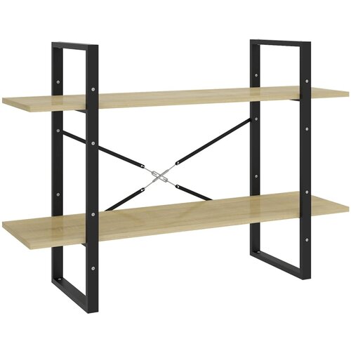 Maison Chic Knjižna omara - Knjižni regal 2-nadstropna sonoma hrast 100x30x70 cm iverna pl., (21726023) Cene