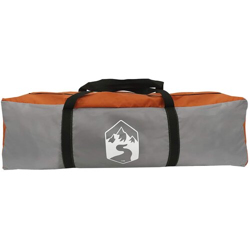 Instant &amp;scaron;ator s krovom Siva i narančasta 305 x 275 x 190 cm Slike