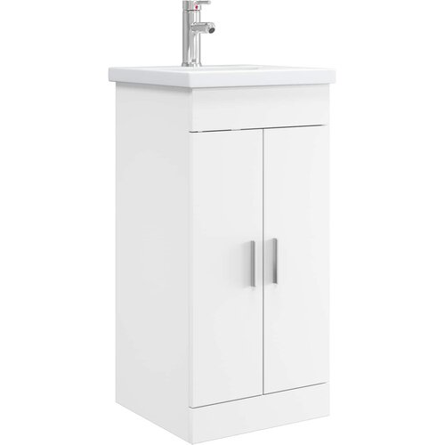 vidaXL Kupaonski Lavabo - Umivaonik s sudoperom Bijela 42 x 40 x 84 5 cm - Bijela 42 x 40 x 84 5 cm Cijene