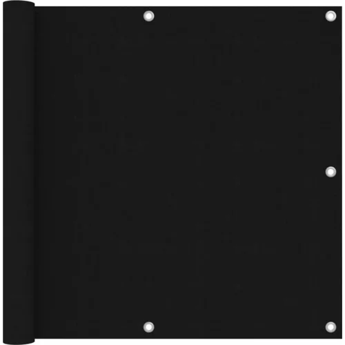 vidaXL Balkonsko platno črno 90x300 cm oksford blago, (20610381)